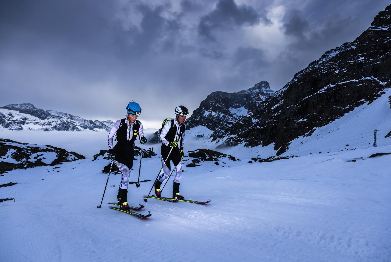 Ski de randonnée nocturne à Gressoney