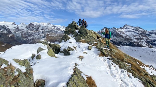 Monte Facciabella snowshoes hike