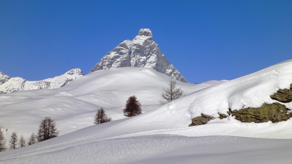 Randonnée en raquettes vers les alpages de Chamlpng et le monde magique de la neige.
