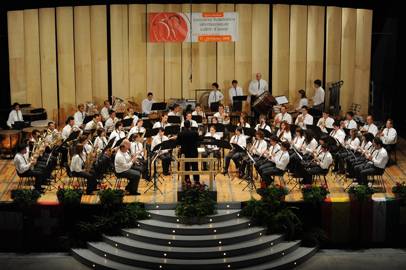 El grupo en el concurso de Saint-Vincent