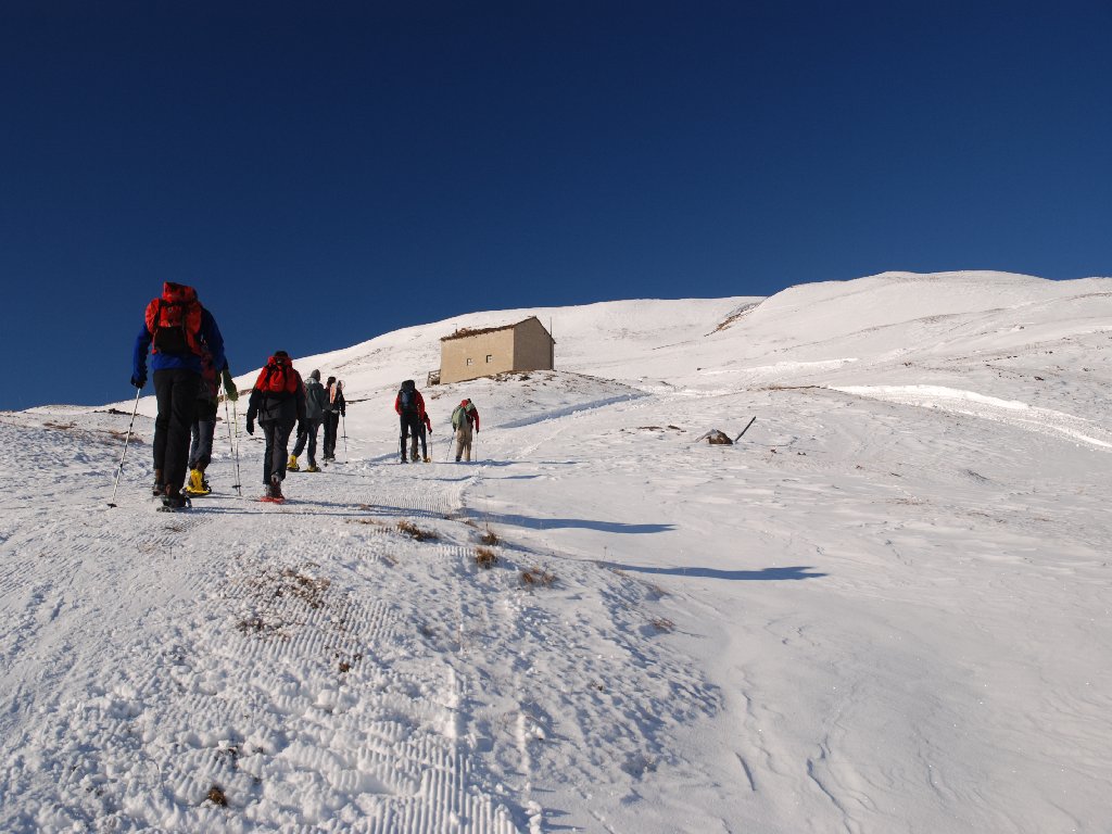 Salendo alla Leysser con le ciaspole - Saint-Pierr