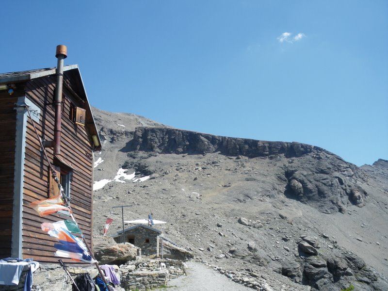 Il rifugio Chiarella all'Amianthe