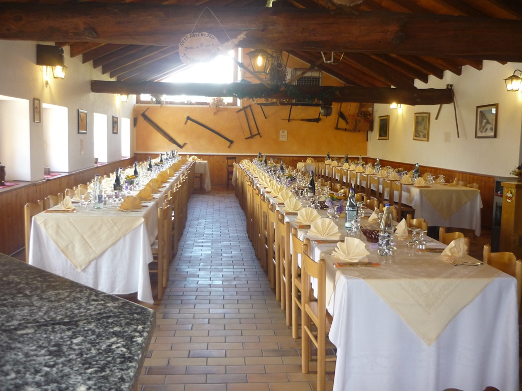 La sala da pranzo