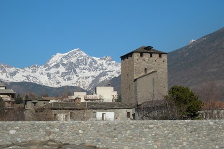 Hintergrund des Grand Combin