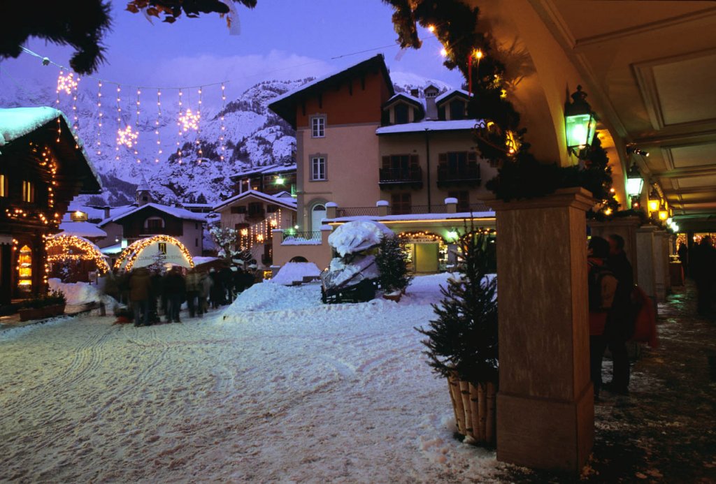 Courmayeur sotto la neve