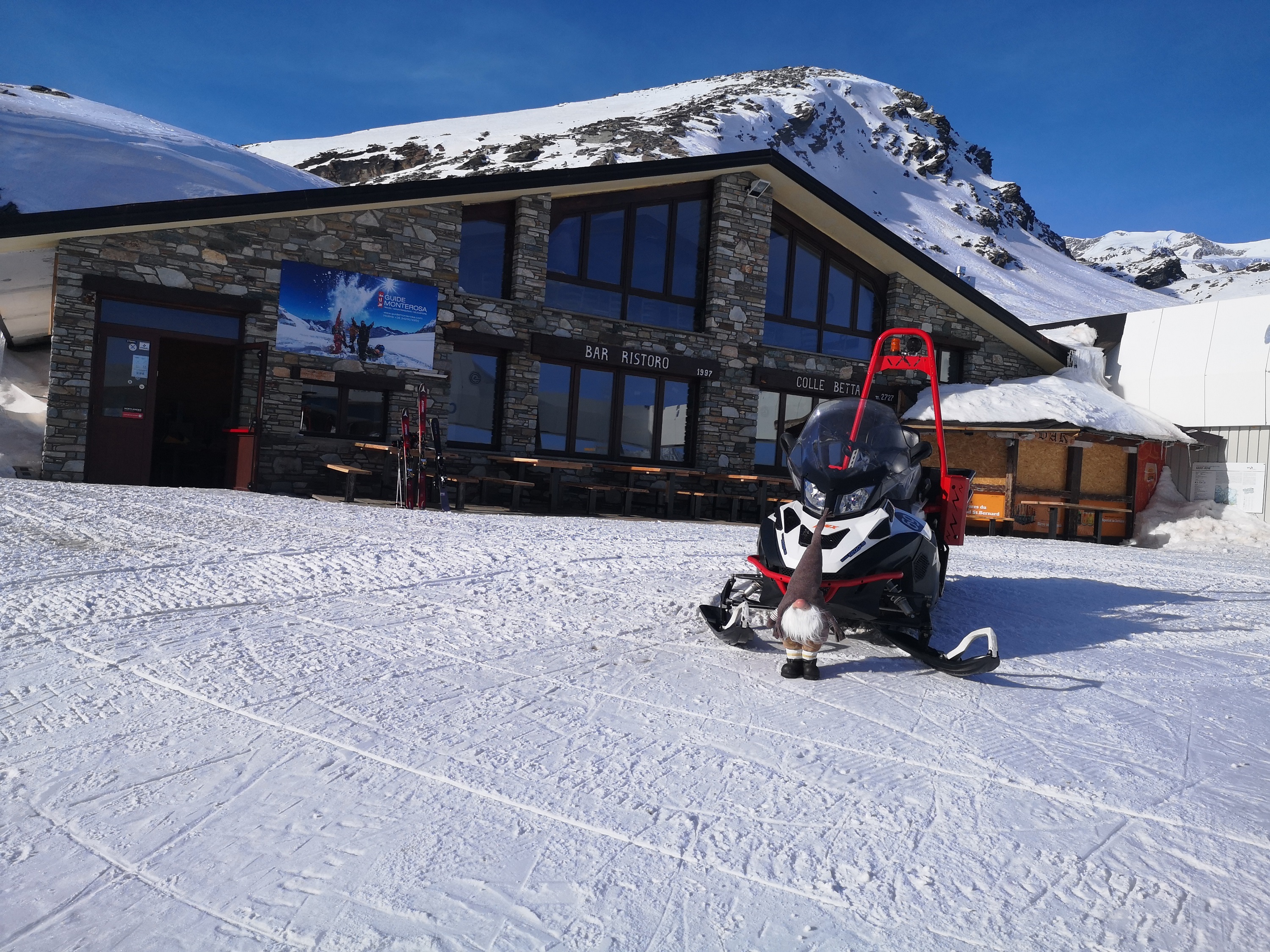 Il ristoro Colle Betta in inverno