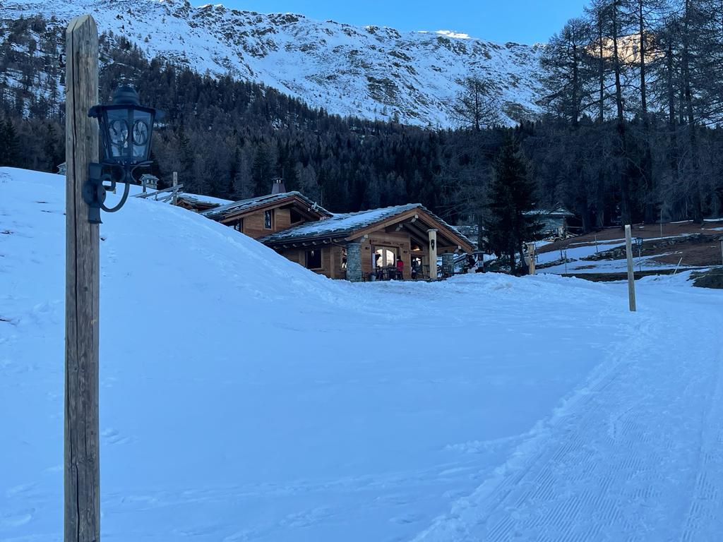 Panorama invernale del ristorante