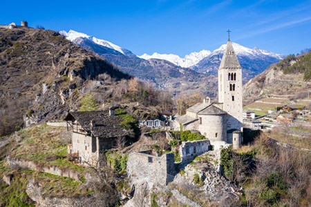 La chiesa dall'alto