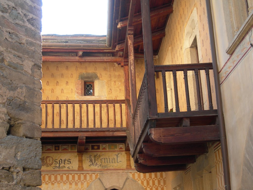 Balkon über den Hof