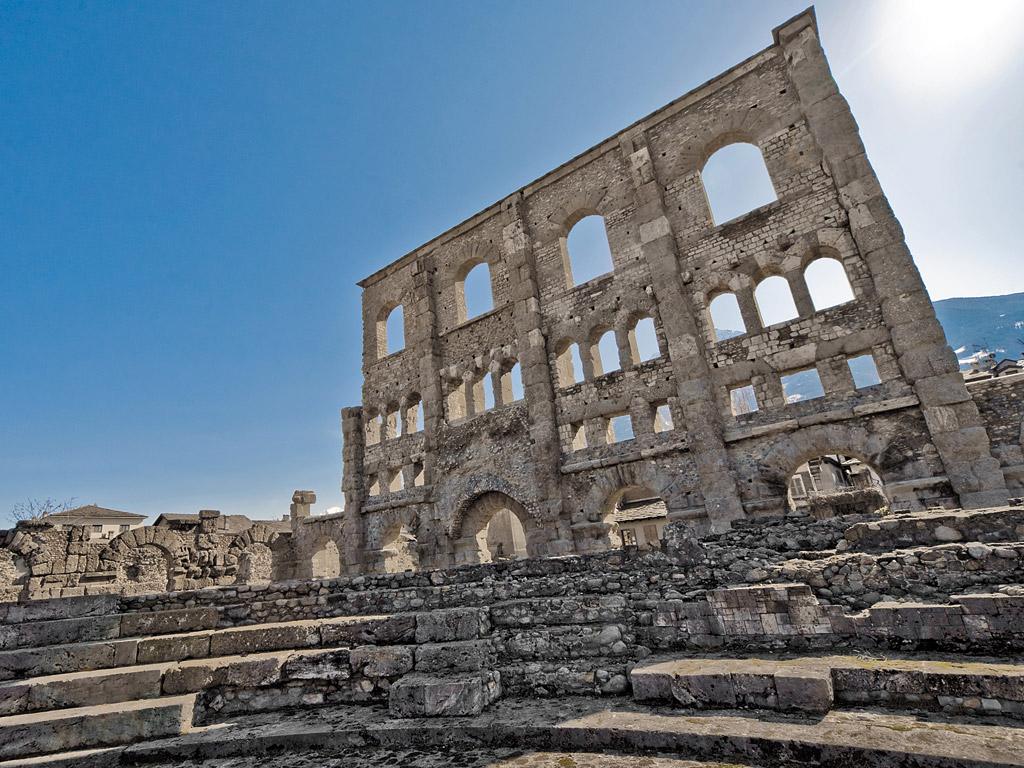 The imposing façade