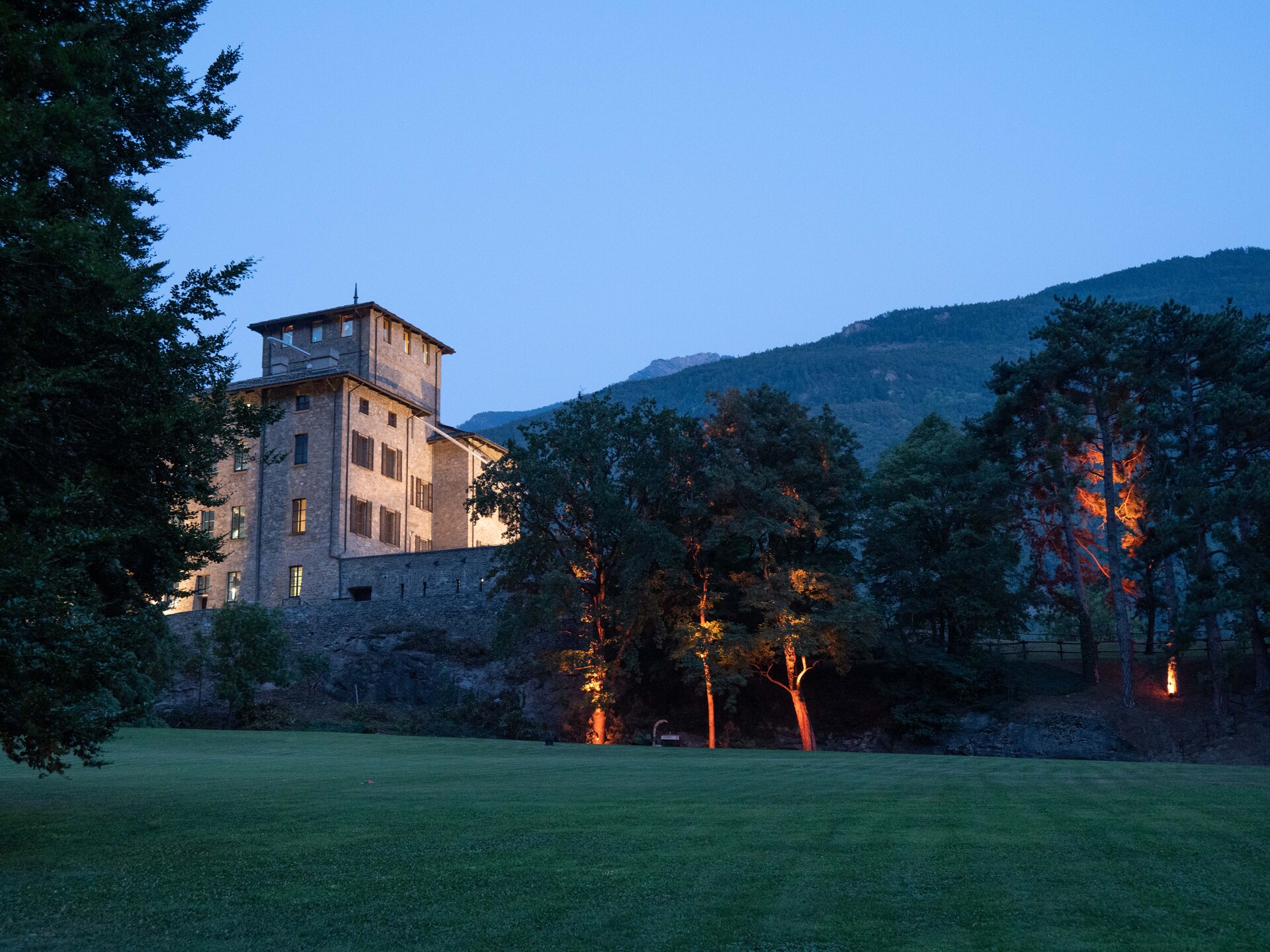 park of the Gamba castle