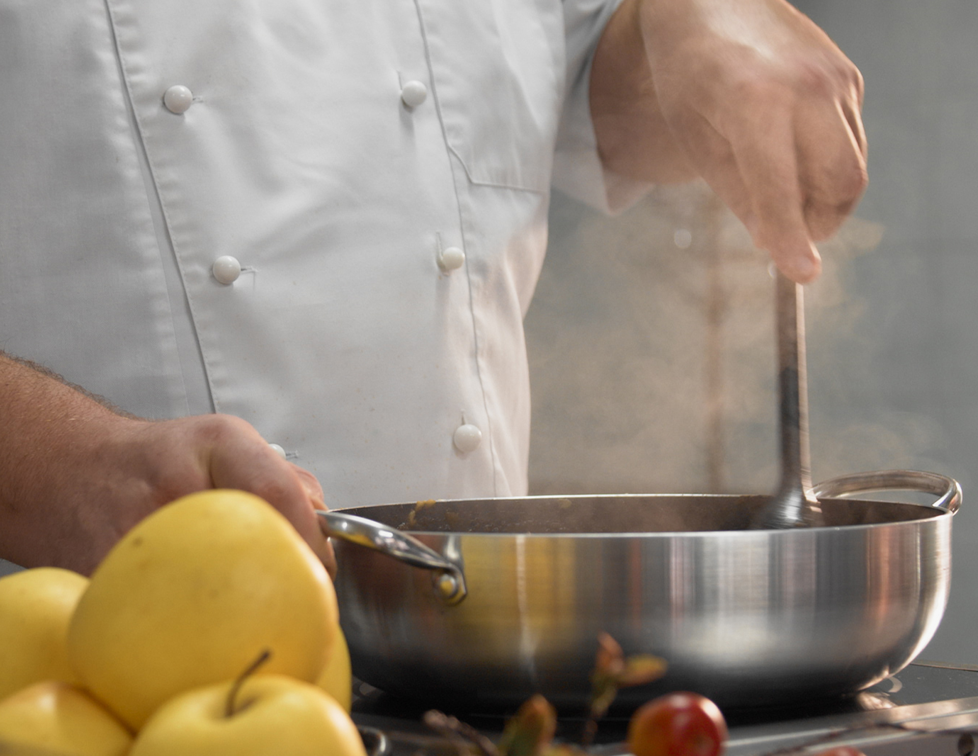 Preparación de la compota de manzana