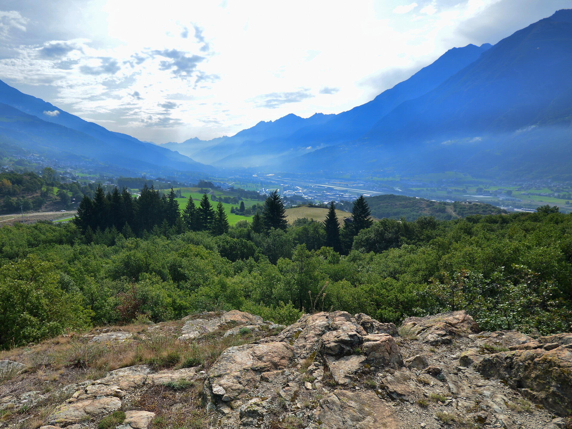 il panorama dalla riserva Tsatelet