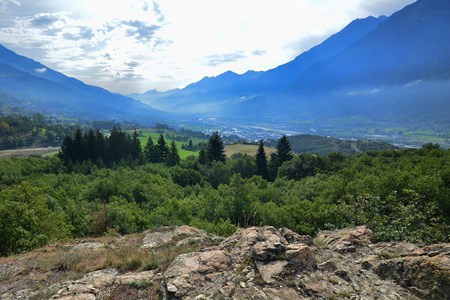 il panorama dalla riserva Tsatelet