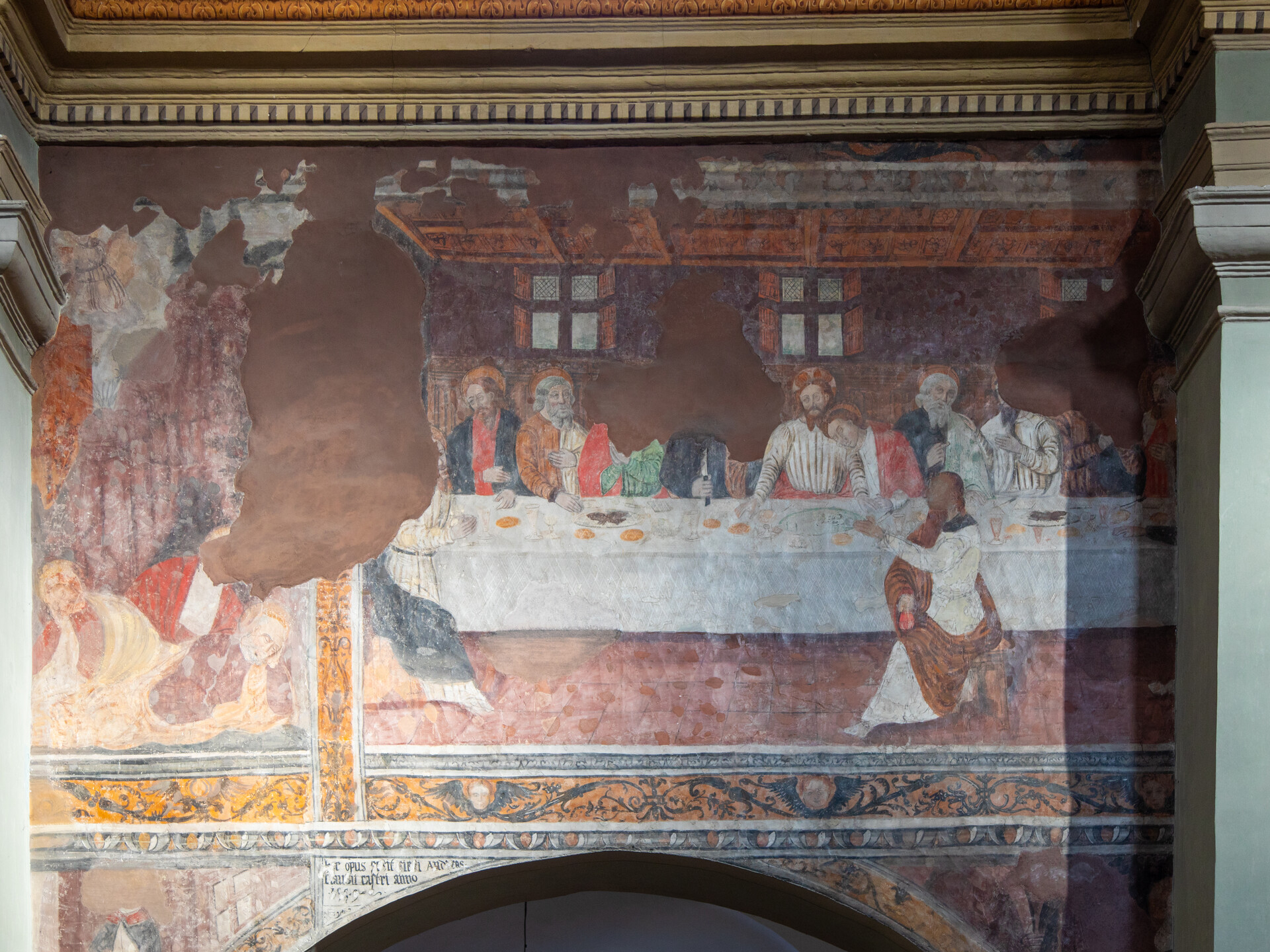 fresco de la ultima cena