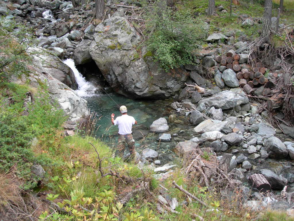 Pesca nei torrenti di montagna