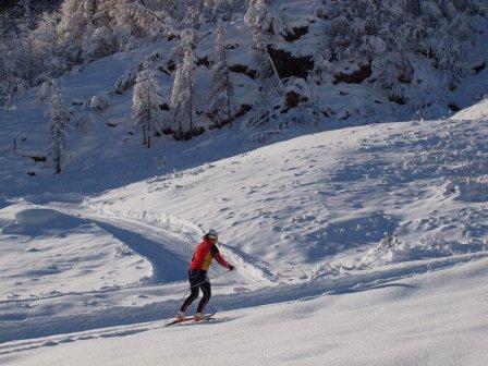 Langlaufloipe in Gressoney-La-Trinité