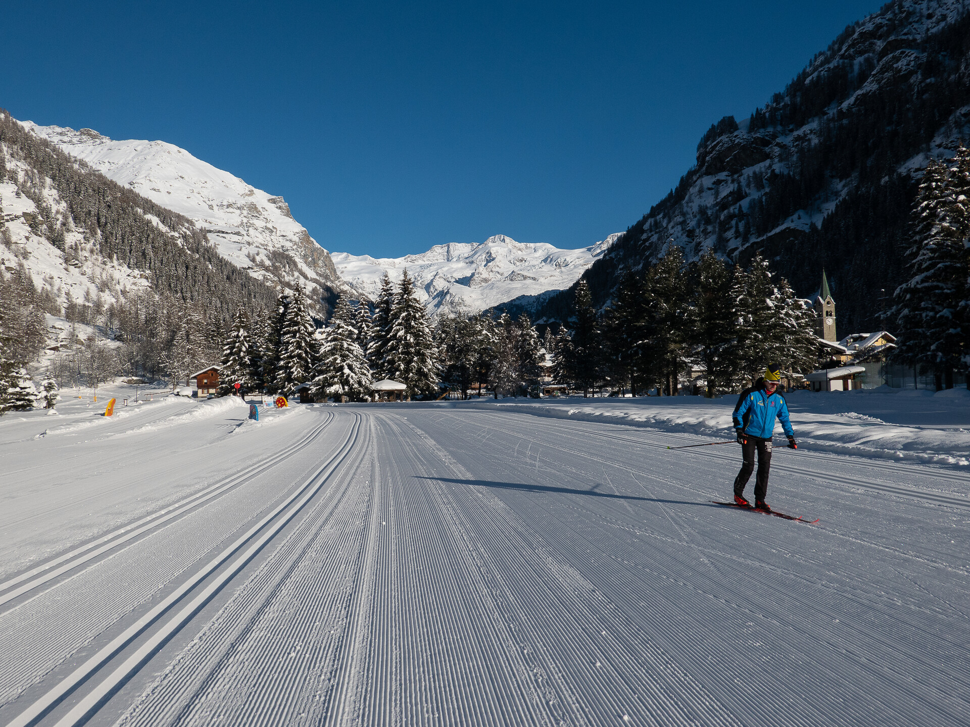 Langlaufloipen in Gressoney-Saint-Jean