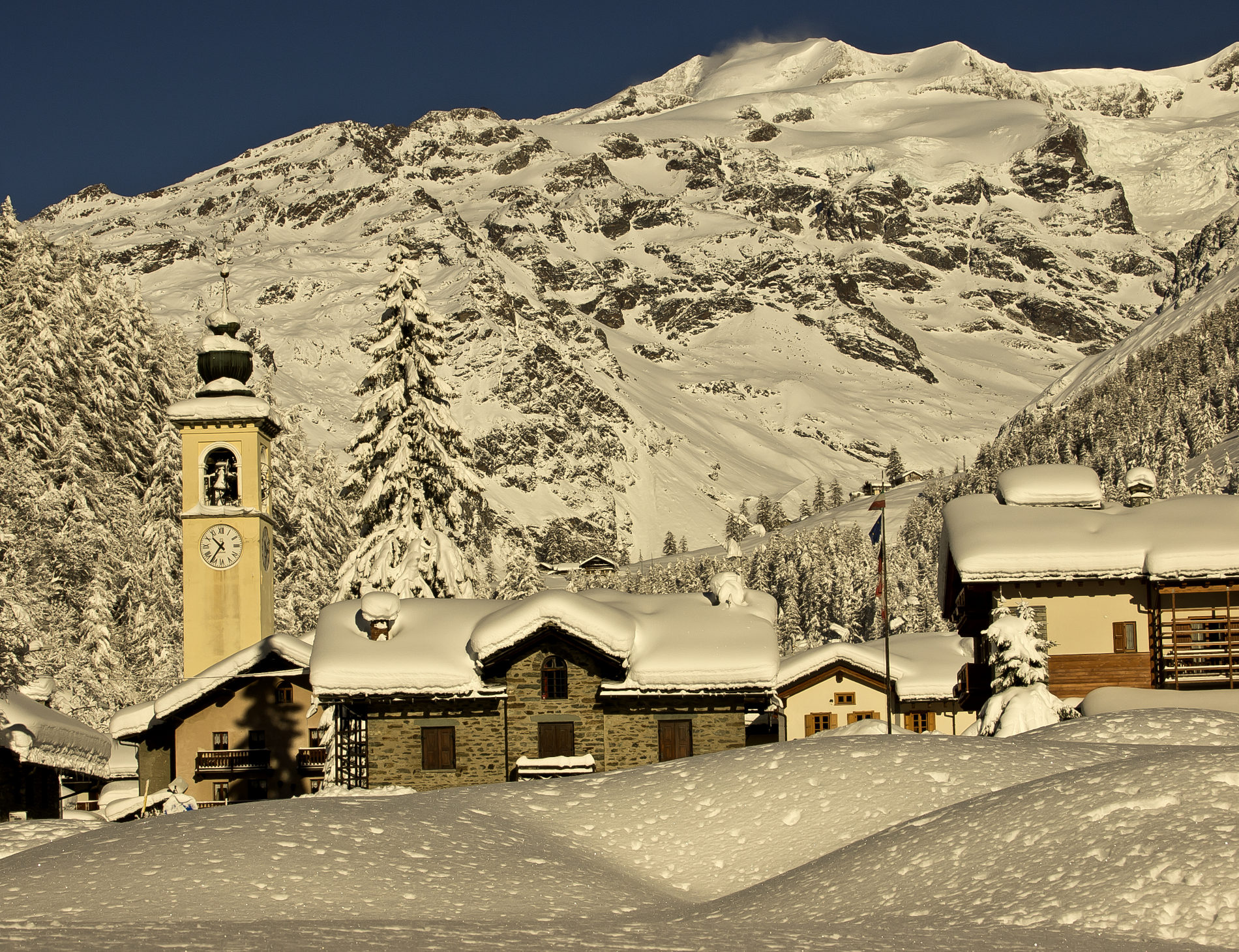 Vue de Gressoney-La-Trinité