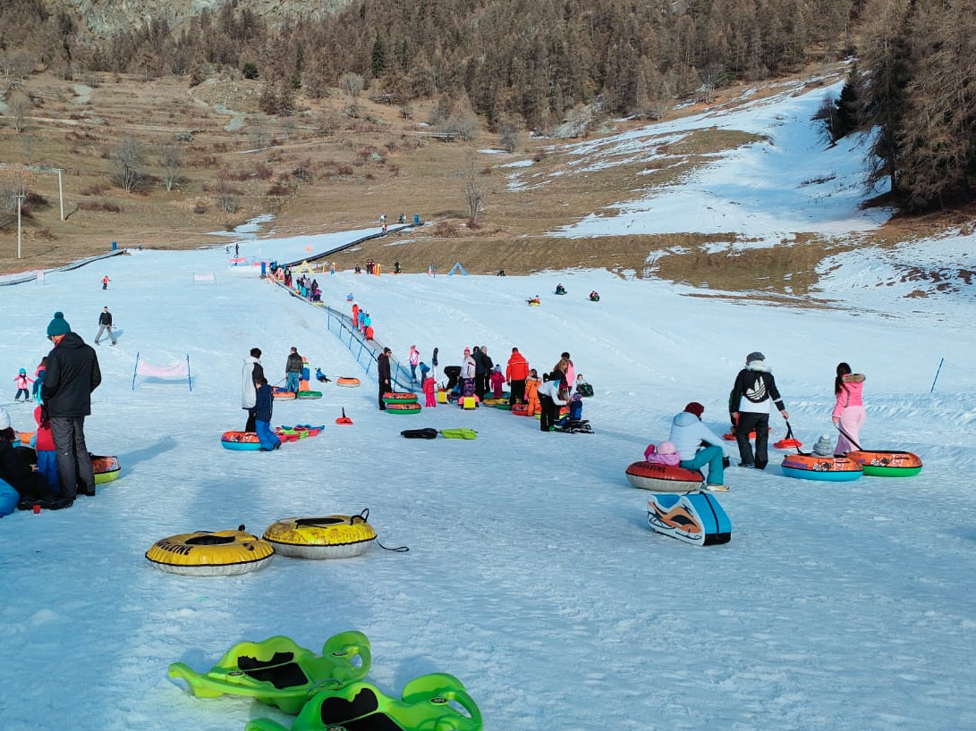 Parco giochi sulla neve
