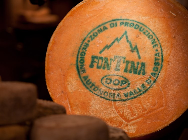 Die DOP Fontina-Käse