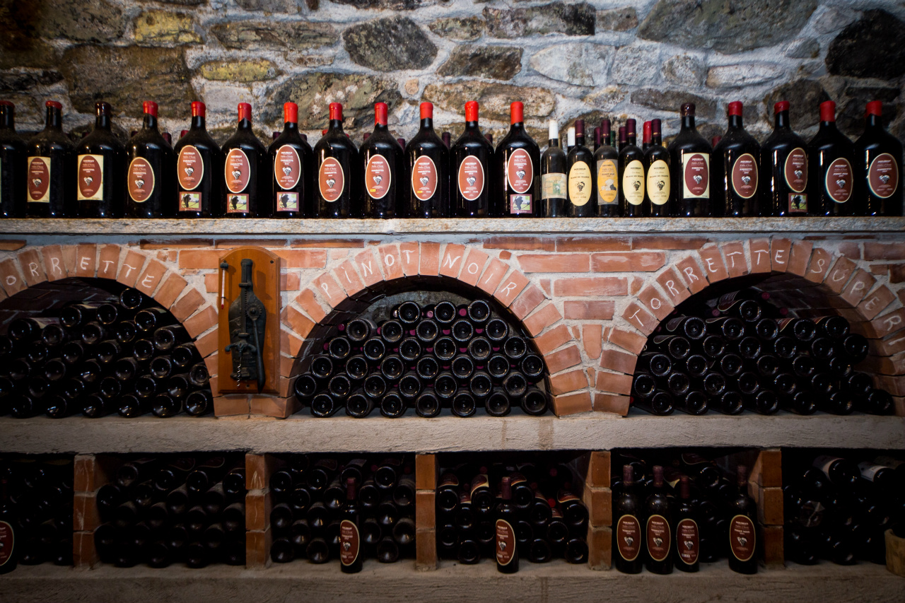 The wine cellar