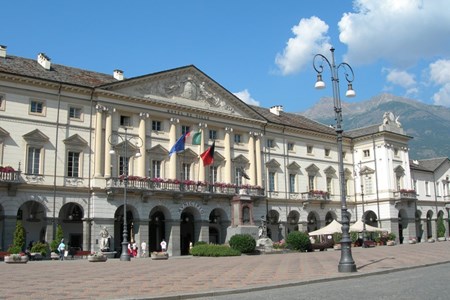 Municipio e Piazza Chanoux - Aosta