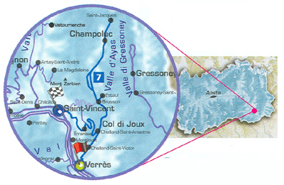 Mapa del itinerario