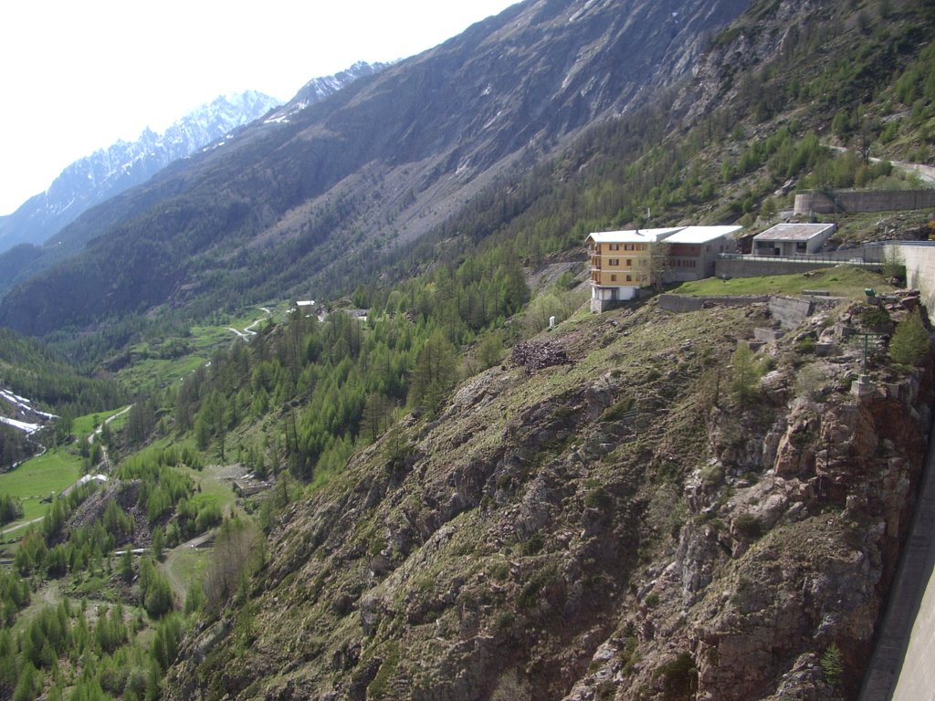 Vista verso valle da Place Moulin - Bionaz