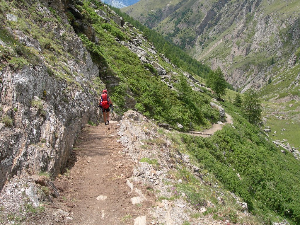 Discesa sotto l'alpe Grauson - Cogne