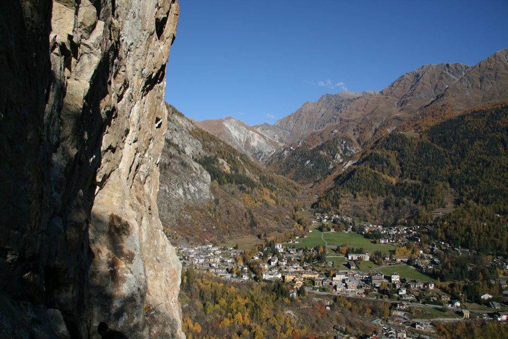 Vista su Courmayeur