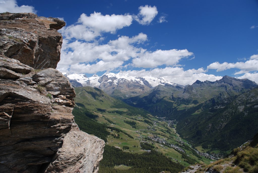 Panorama dal Col Portola - Saint-Vincent