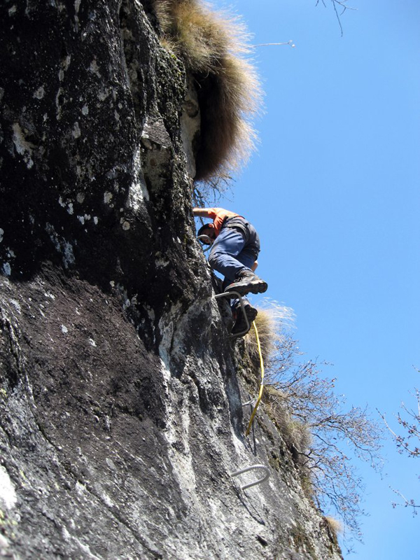 La ferrata Angster di Gressoney-Saint-Jean