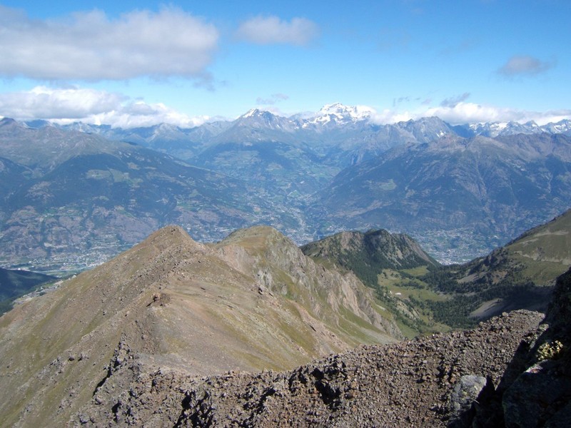 L'imbocco della valle del Gran San Bernardo - Pila