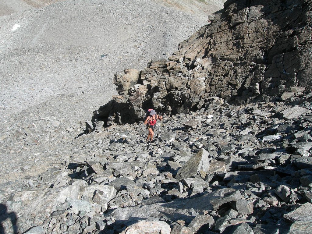 Ripida salita al col di Acque Rosse - Cogne