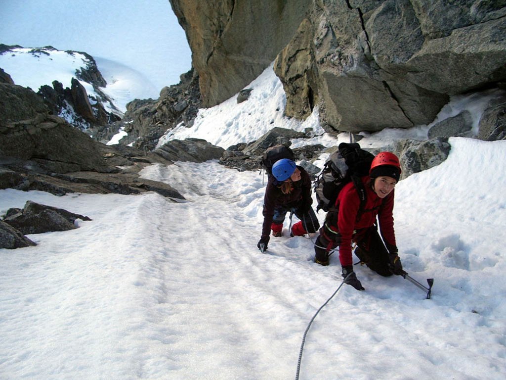 Salendo al Dente del Gigante - Courmayeur