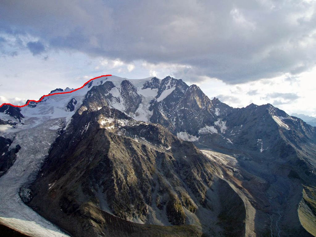 Il Tracciato di salita al Mont Velan - Ollomont