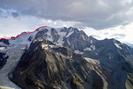 Il Tracciato di salita al Mont Velan - Ollomont