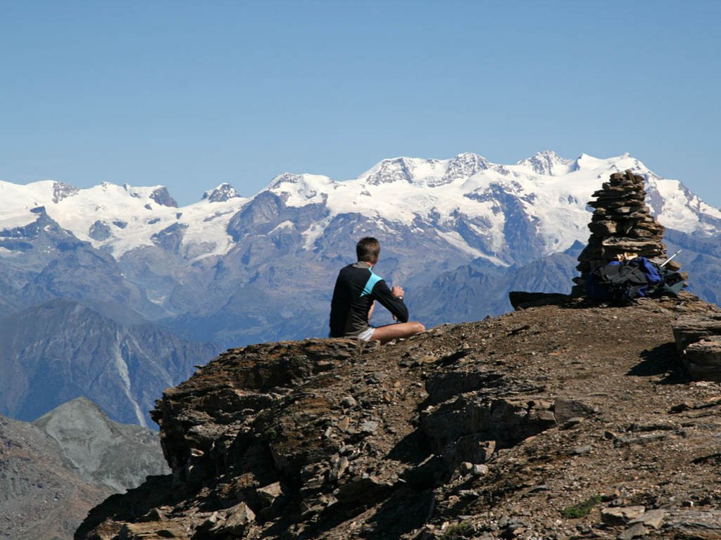 Il Monte Rosa dalla Rosa dei Banchi - Champorcher