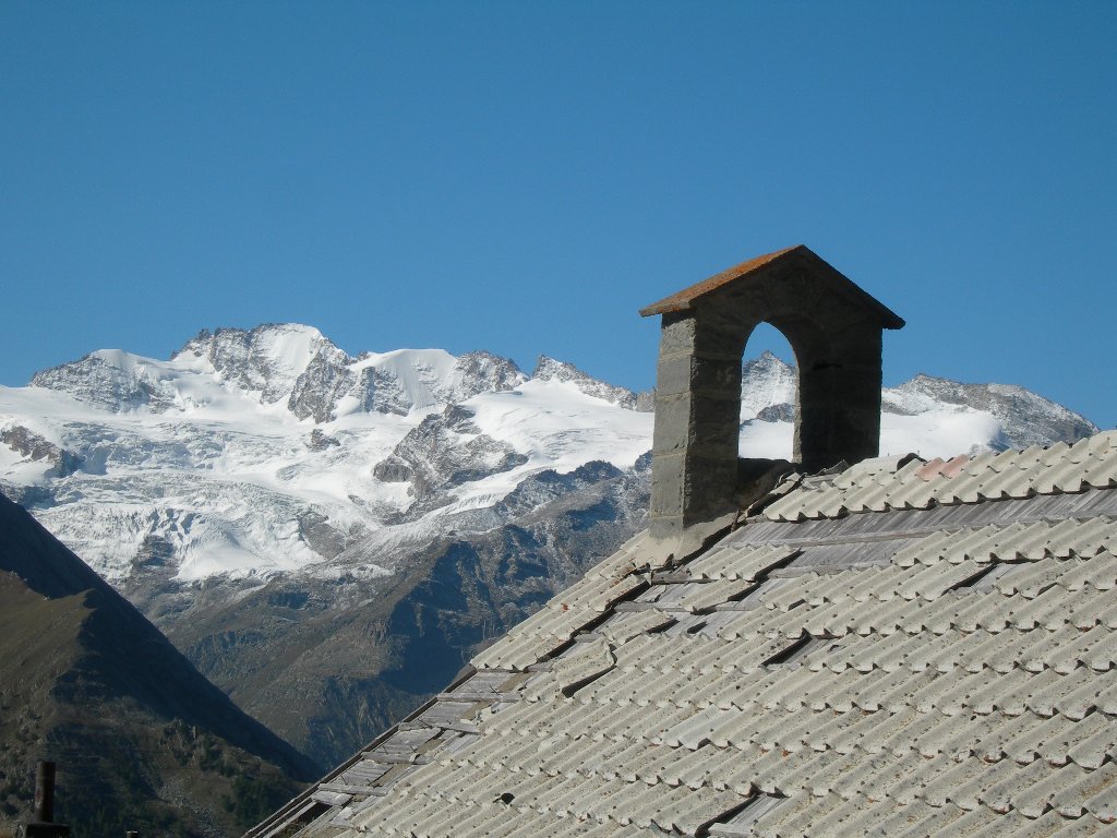 Il Gran Paradiso dalla miniera di Colonna - Cogne