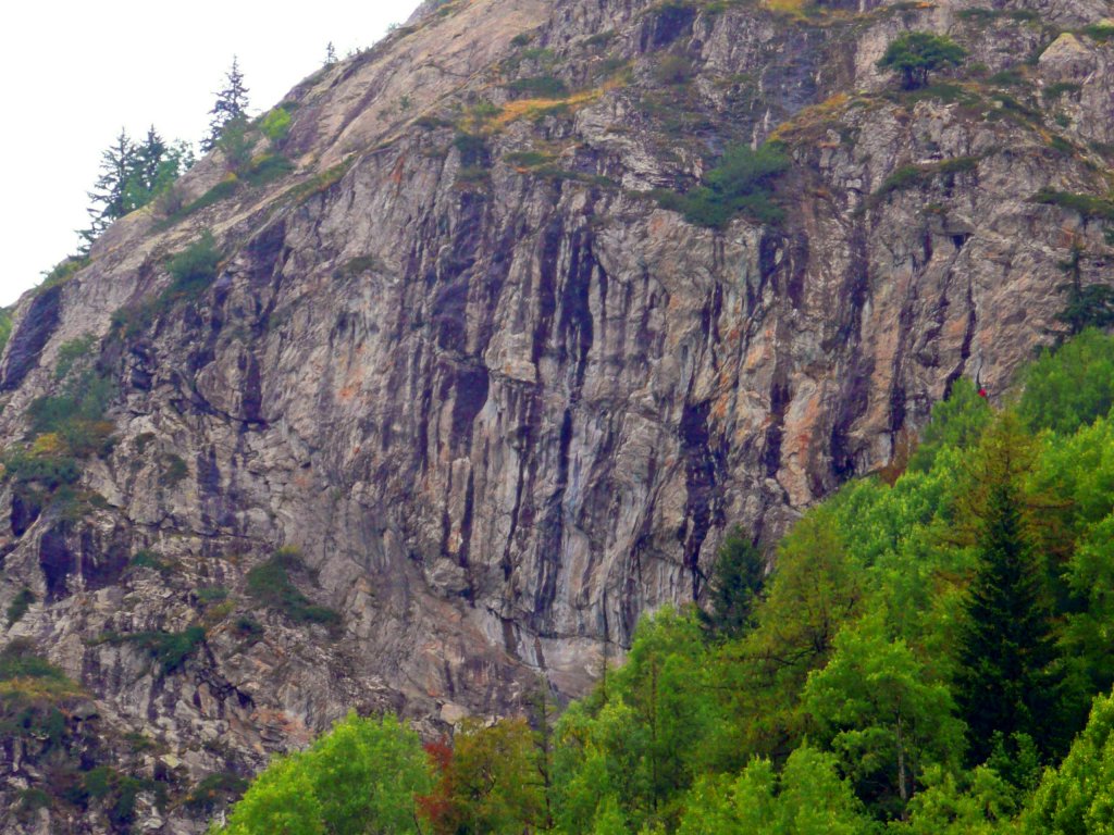 La falaise vue de face