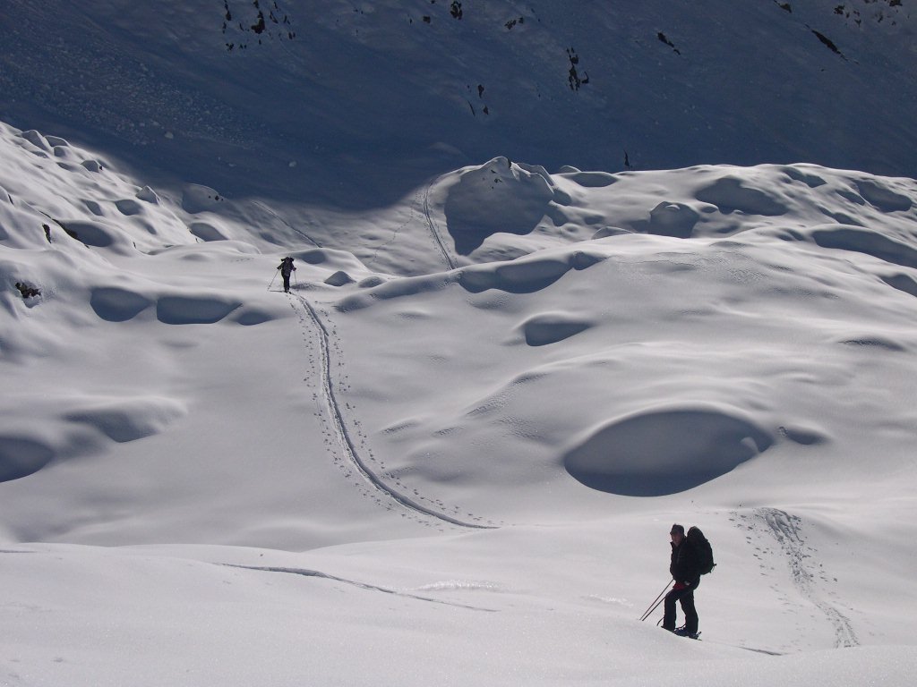 Le replat avant d'arriver au col