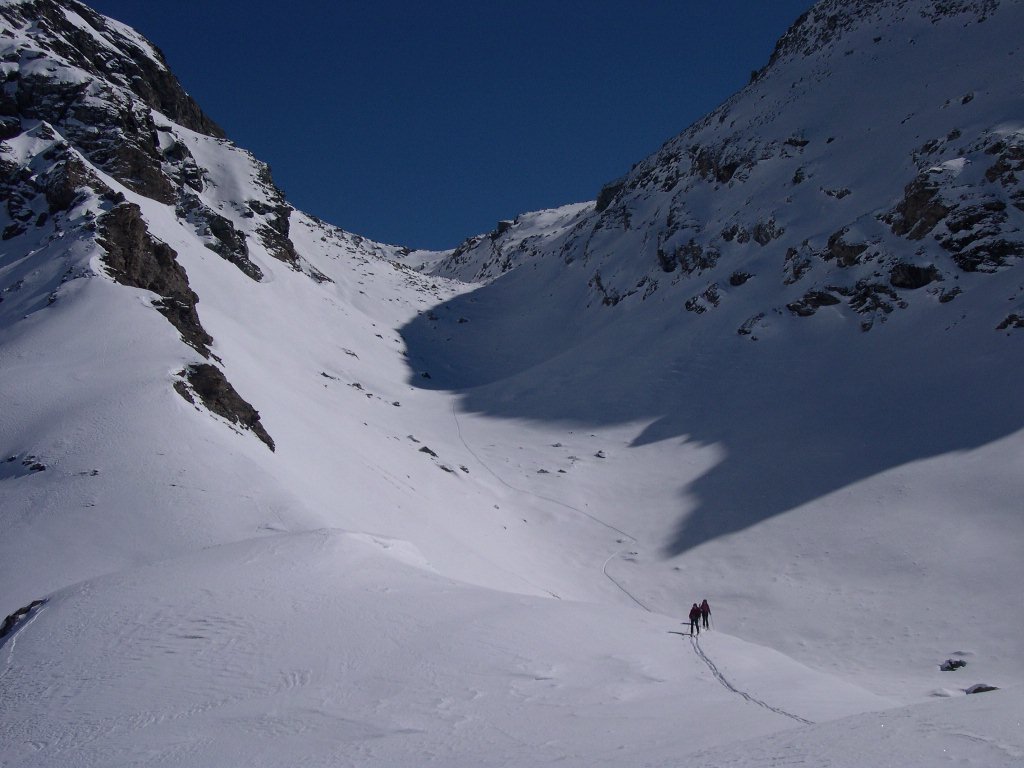 Le petit vallon derrière le col Perrin