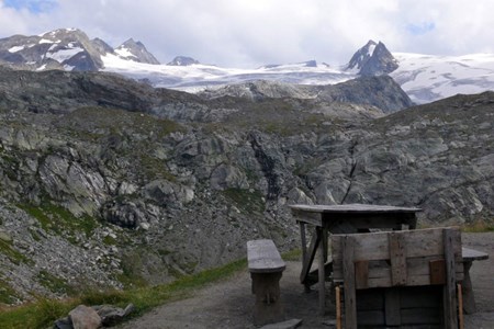 Der Rutor, von der Berghütte Deffeyes aus betrachtet