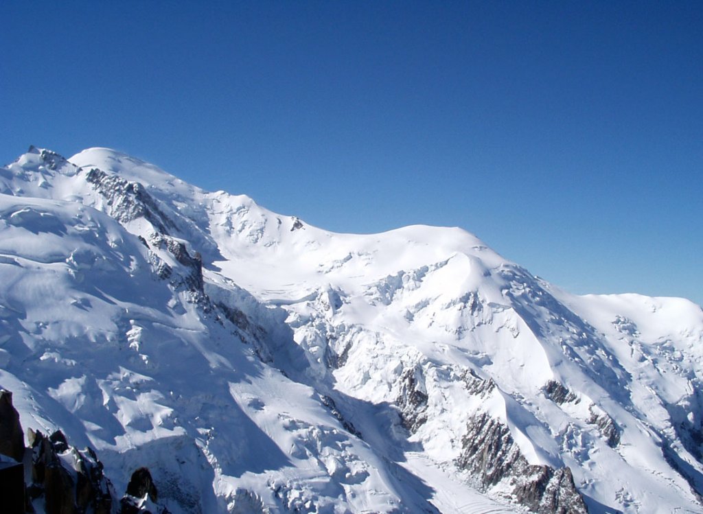 Die französische Seite des Mont Blancs