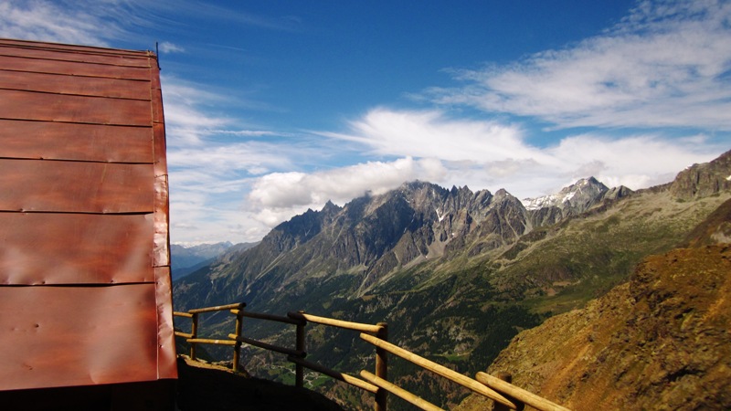 Panorama dal bivacco Chentre-Bionaz