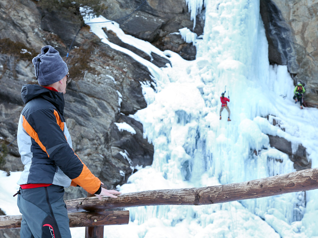 Cascate di ghiaccio a Lillaz