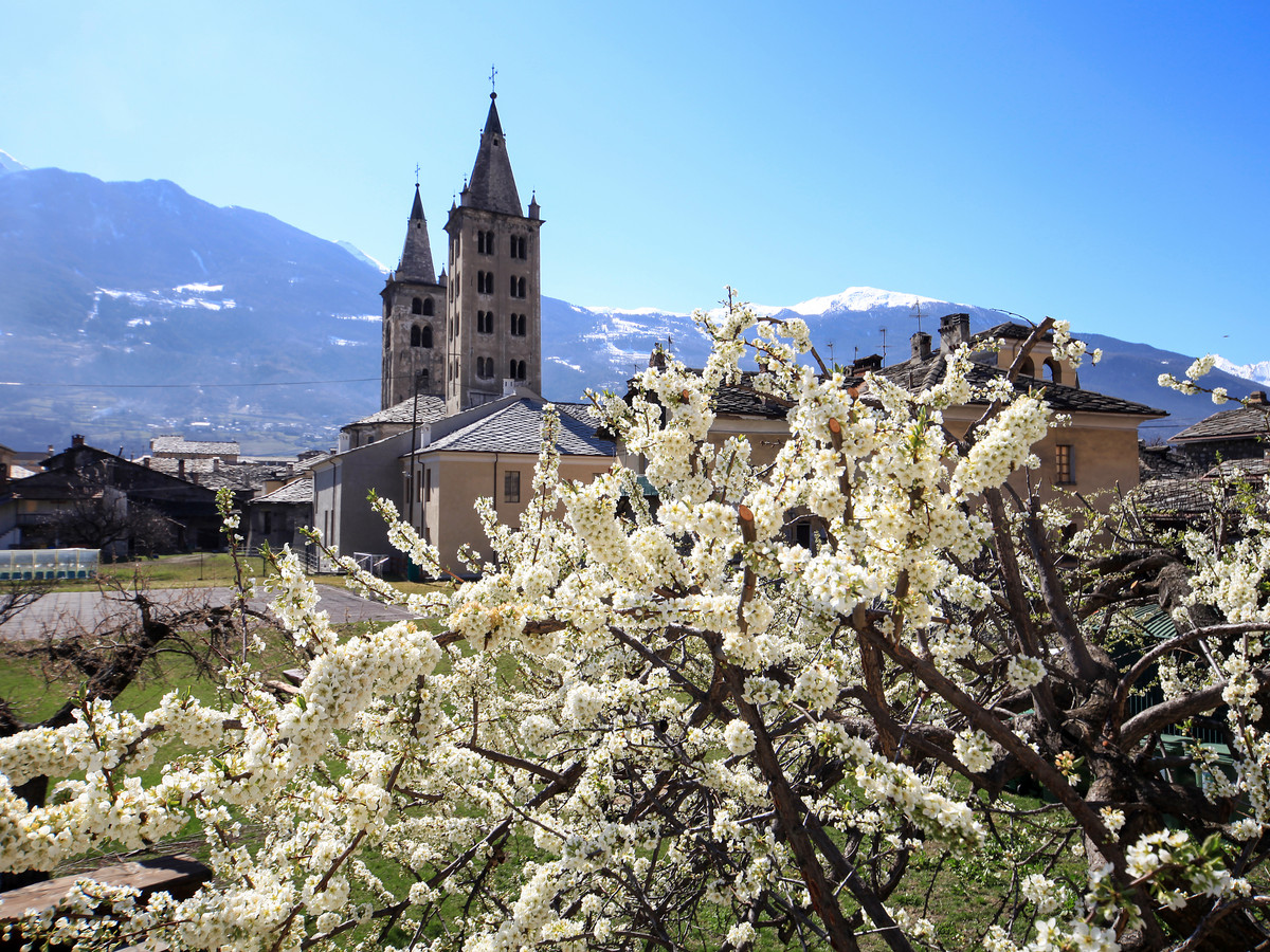 campanili della cattedrale di Aosta