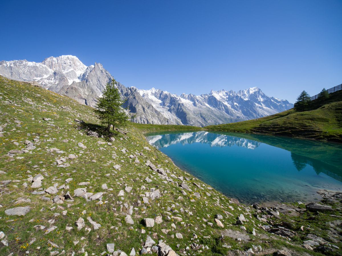 Lac Checrouit et Mont Blanc