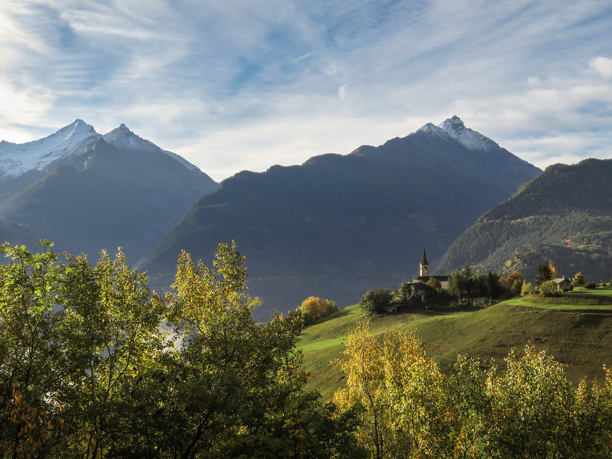 Blick auf die Grivola vom Saint-Nicolas
